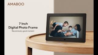 Key Features| Amaboo 7 Inch Digital Picture Frame with Remote Control