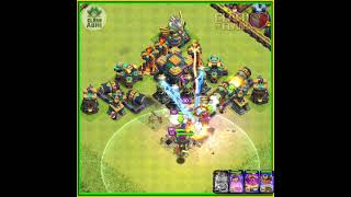 All New Defense vs All Max Heroes | Clash of Clans | Toughest Competition😣| #shorts #cocshorts