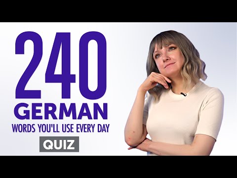 Quiz | 240 German Words You'll Use Every Day - Basic Vocabulary #64