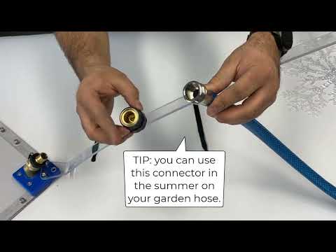 New Rink Wizard resurfacer hose handle installation
