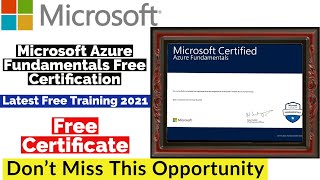 Microsoft Free Certification Courses | Free Microsoft Azure Certification Exam