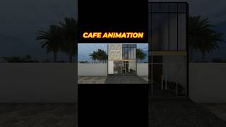 Modern Cafe Design Animation #CafeCulture #cafedesign #hoteldesign #restaurantdesign