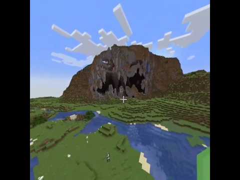 Minecraft Creepy Face Cave #minecraft #shorts