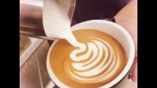【Latte Art】慢葉 Slow leat 🍃  拿鐵 ☕️ 咖啡拉花 라떼아트