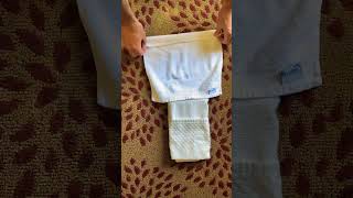 Hand Towel Fold - fan fold pocket #airbnb #hotelstyle #hotel #towelfolding