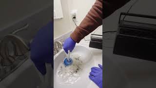 Clogged Bathroom Sink DIY! #diy #plumber #plumbing #diyprojects #bathroom #repair #clogged