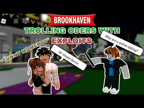 *MUST SEE* Trolling Oders With Exploits In Roblox Brookhaven *FUNNY MOMENTS*