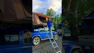 Quick & Easy Rooftop Tent Setup! 🏕️🚗 #CampingHacks #RooftopTent #AdventureReady #vevor #thule