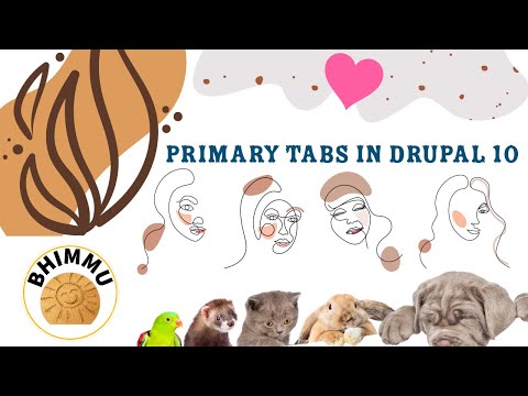 How to create local tasks or primary tabs or horizontal tabs in Drupal 10