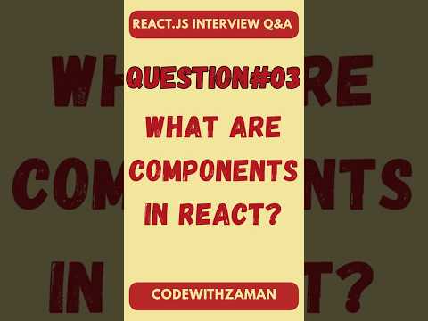 React Components Explained | Beginner Guide #components #reactjs  #reacttutorial