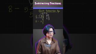 Subtract Fractions from Whole Numbers in Seconds!  #maths #mathshorts