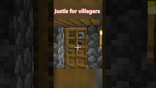 Justice for villagers. 💀☠️#minecraft  #minecrafthumor #minecrafmemes #shorts #memes