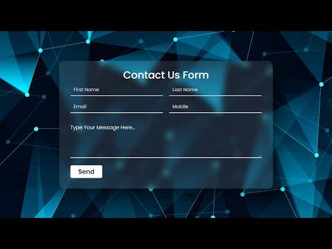 Contact Us Page in HTML & CSS
