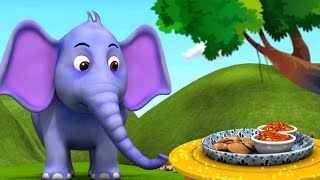 Haathi Raja Kahan Chale | Hindi Rhymes for Kids | Animated Elephant Song with Jungle Story