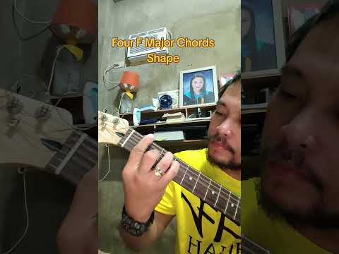 Four F Major Chords Shape #guitar #guitarchords #guitarlesson #guitartutorial #viralvideo #ytshorts