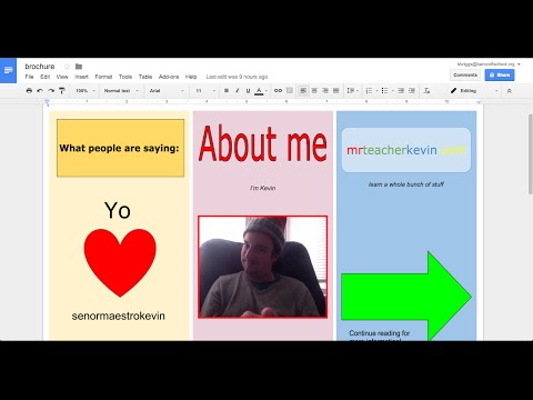 How to make a brochure in Google Docs