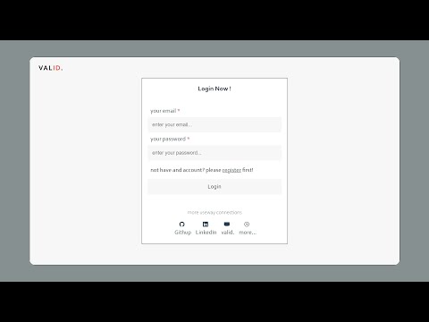 Website With Login | HTML CSS & JavaScript