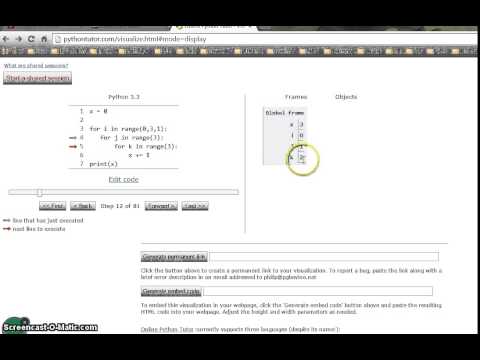 Nested for loops and  INDENTATION