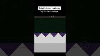 Super simple email receipt UI design in Figma #uidesign #figma #dailyui #designinspiration #ui