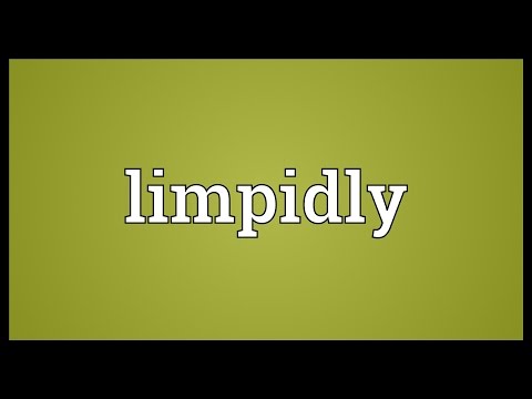 Limpidly Meaning