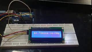 i2c LCD test Arduino