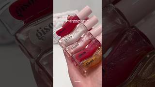 swatching all gisou lip oils 🎀🤍💕 #gisou#gisouhive#lipoil #makeup#beauty #cosmetics#lipgloss