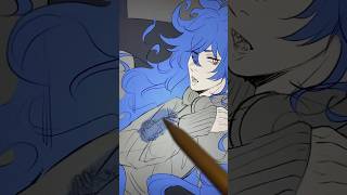 Drawing Idia!💙 #idiashroud #twistedwonderland #twst #disneytwistedwonderland #fanart #artprocess