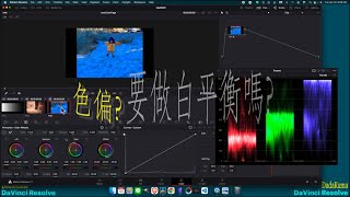 我的 DaVinci review 系列 10 | 色偏?   |  白平衡?  Color_Page | Scope  |  RGB三原色 | RGB_Picker