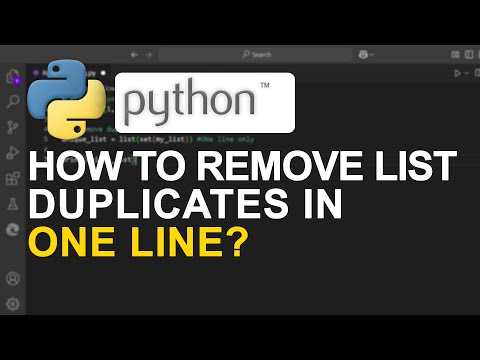 How to Remove Duplicates from a List in Python (1 Line)