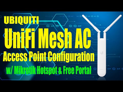 Unifi Mesh AC Configuration Setup with Mikrotik Hotspot & Free Portal ( Tagalog )