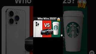Apple vs. Tesla vs. Starbucks: Who Wins 2025? 😱 #TechGiants #shorts