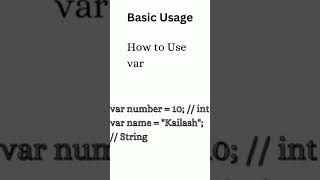 Simplify Java with 'var'! 🚀 #shorts #youtubeshorts #programmingtips #javacharter #java #shortvideo