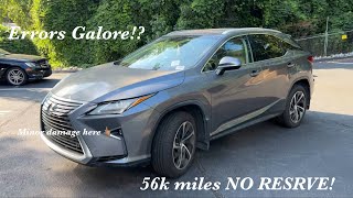 July 24, 2025 POV walk around test drive 2017 Lexus RX 350. What will she sell for?
