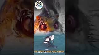 Seal protect surfer from a monster #amazing #movie