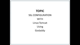 GoDaddy SSL Configuration