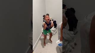 Dad tells daughter it’s time for bed and this happens #shorts
