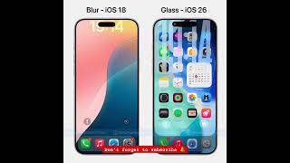 IOS 18 Vs IOS 26 🔥😱 #ios #newupdate #ios18tips #ios26 #ios18vsios26 #iphoneupdates #iphoneicloud