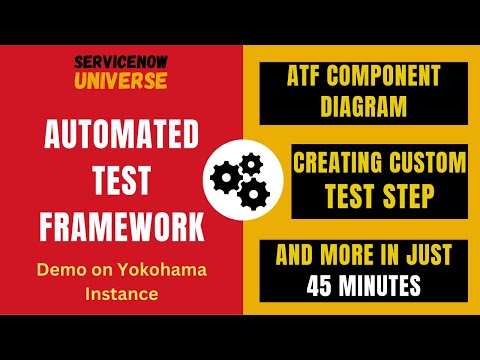 Automated Test Framework (ATF) | ATF Component Structure | Creating Custom Test Step | ServiceNow