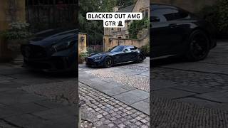 BLACKED OUT AMG GTR 🥷#cars #supercars #youtubeshorts #amggtr