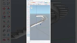 Creating "Spiral Staircase" in sketchUp using "True Bend" plugin! #architecture #3dmodeling #art