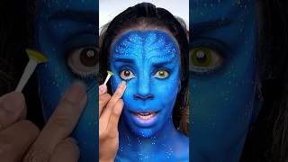 人間からアバターへ😱💙 クリエイティブメイクアップチュートリアル