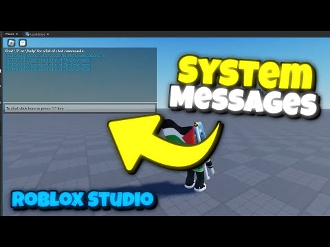 Create SYSTEM messages in ROBLOX Studio! (FULL GUIDE)