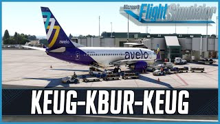 PMDG 737-700 | Real World Avelo OPS | Eugene - Burbank (Round-trip) | VATSIM