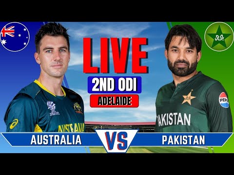2nd Pakistan vs Australia, 2nd ODI | Live Cricket Match | PAK vs AUS Live Match Today | PAK vs AUS