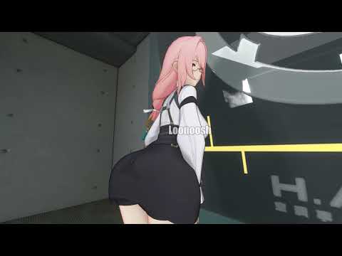 👓 Tsukishiro Yanagi shaking booty | Zenless Zone Zero animation 👓