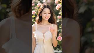 Whispers in the Rose Garden #aiartmodellookbook #ailookbook #aigirl #prettygirl