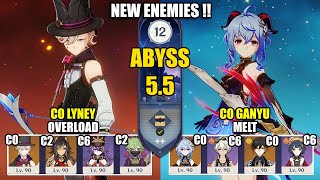 NEW Spiral Abyss 5.5 | C0 Lyney Overload & C0 Ganyu Melt | Genshin Impact 【原神】
