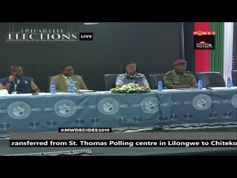 MALAWI ELECTORAL COMMISION  PRESS CONFERENCE AT COMESA HALL, BLANTYRE
