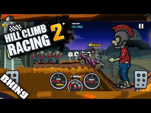 Hill Climb Racing 2 - New Halloween Event - Zombie chase gameplay by BKing