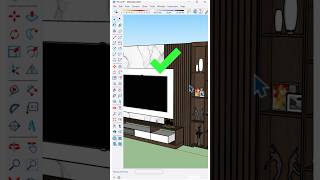 Design of a MDF TV stand by SketchUp. #nicetower #art #architecture #sketchup #interiordesign